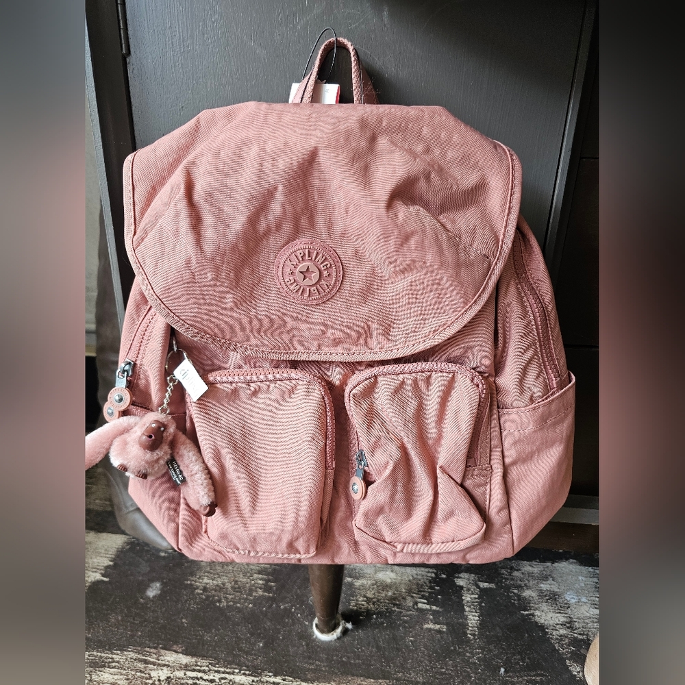 Kipling Backpack Fiona Rose Gold New W Tags